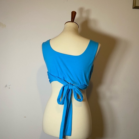 COPY - Cider Blue Wrap Top - Picture 7 of 15